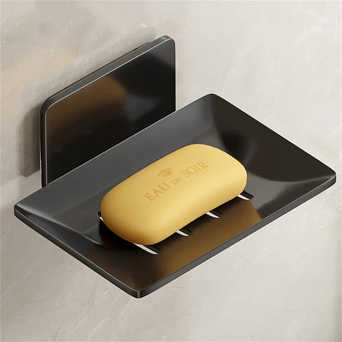 Wall Mounted Soap Dish – Space Aluminum Soap Holder with Drain