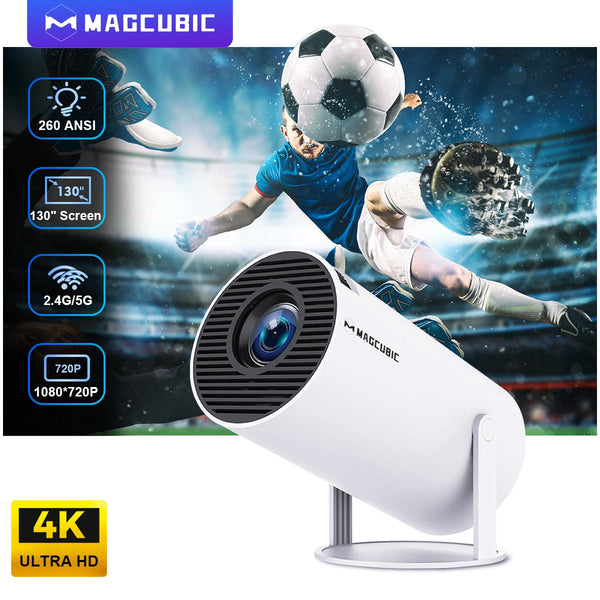 Magcubic Android 11 4K 1280x720P Projector – Portable WiFi 260 ANSI - iHeimly