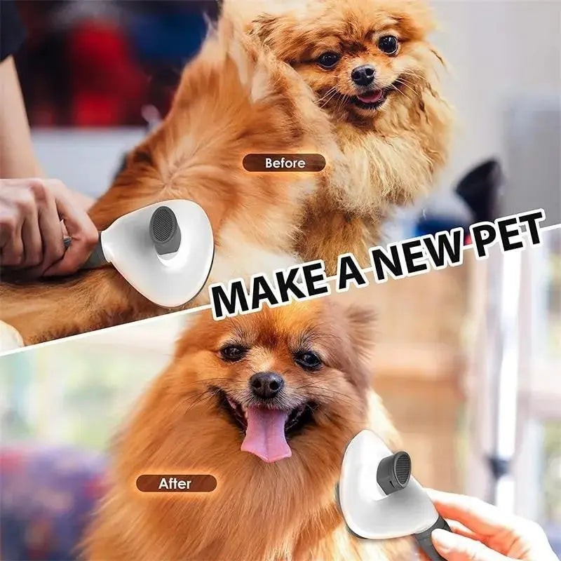 Self-Cleaning Pet Brush – Stainless Steel Grooming Tool for Dogs & Cats - iHeimly