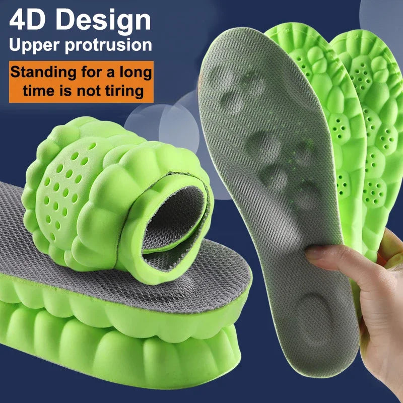High Elasticity Latex Sport Insoles – Arch Support, Shock Absorption & Breathable Cushion - iHeimly
