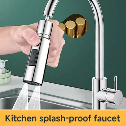 Three Modes Faucet Sprayer – Metal Alloy Head Water Saver