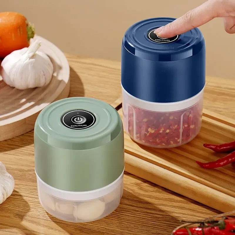 USB Mini Garlic Chopper – Electric Meat Grinder for Vegetables & Meat