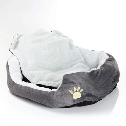 Pet Bed – Soft PP Cotton Dog Cave Sofa for Puppies and Cats