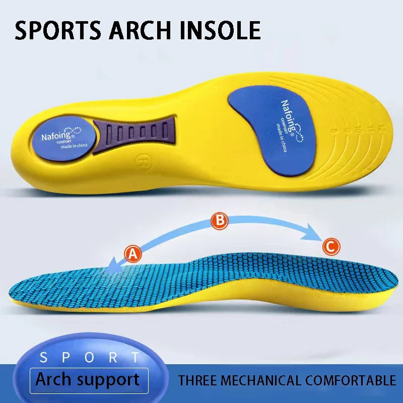 Sport Orthopedic Insoles – Breathable, Shock-Absorbing, EVA Design