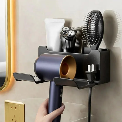 Multifunctional Hair Dryer Stand – Wall Mounted