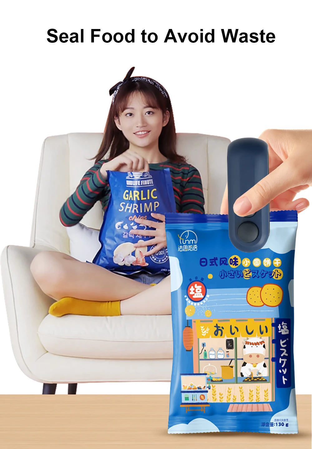 Mini Heat Bag Sealing Machine – Rechargeable Food Sealer for Plastic Bags - iHeimly