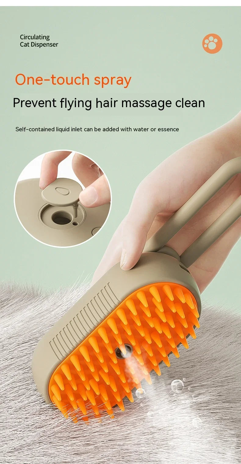 3-in-1 Electric Pet Grooming Comb – USB Charging, Hair Removal & Massage