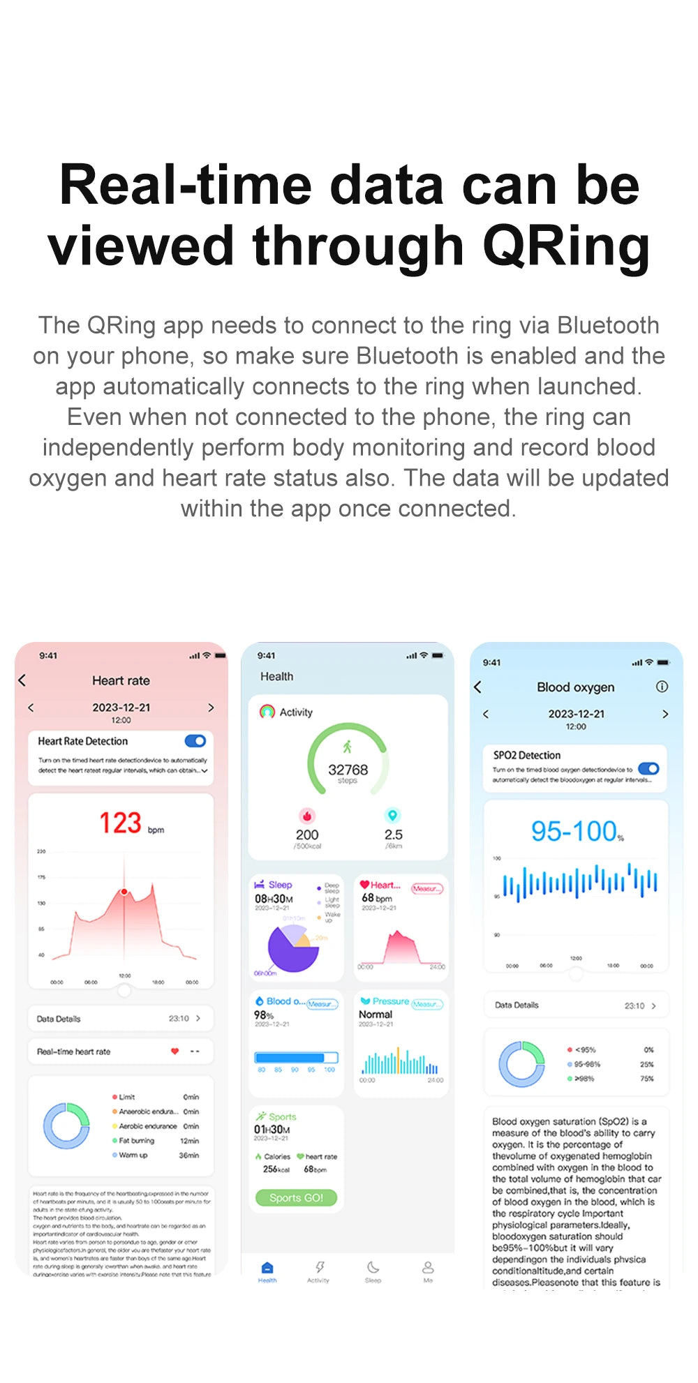 COLMI R02 Smart Ring – Titanium Health Tracker