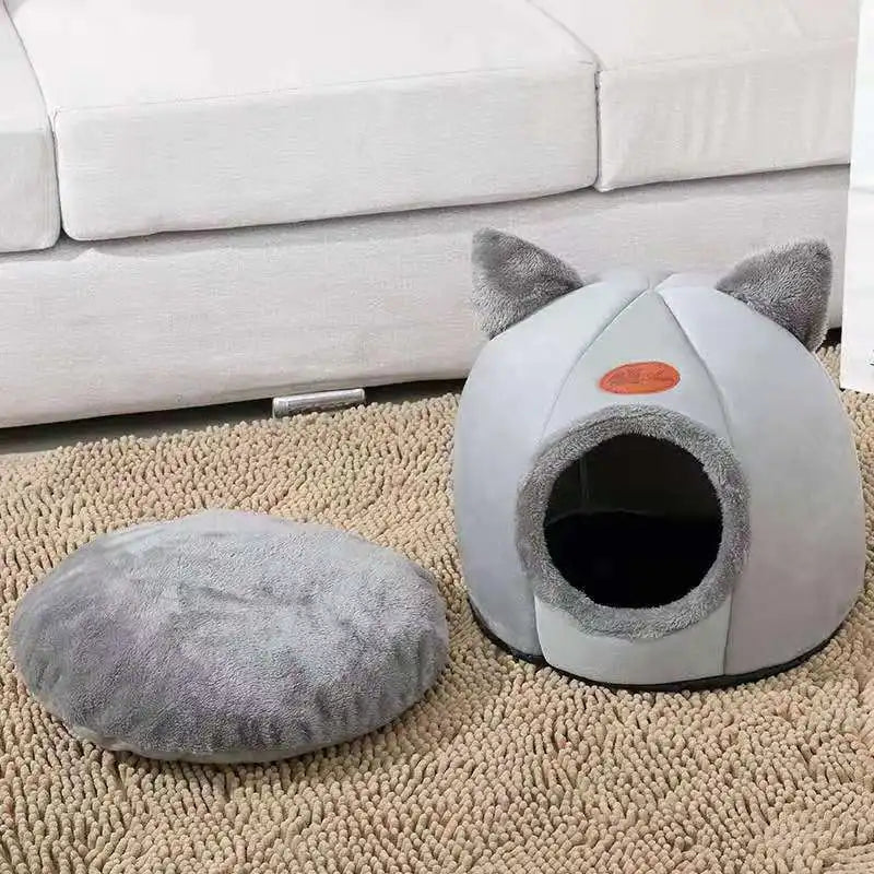 Warm Multi-Shaped Pet Nest – Portable & Easy-to-Clean Cat Bed - iHeimly