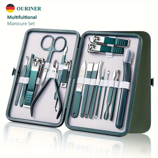 Professional Nail Care Kit – Stainless Steel Manicure & Pedicure Set with Travel Case