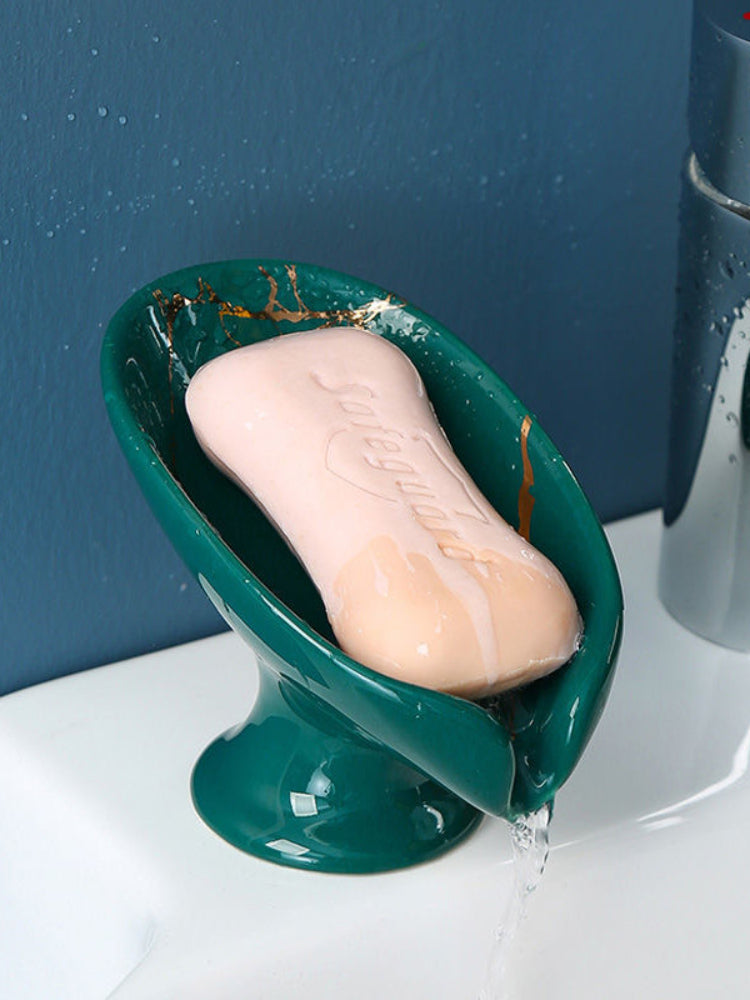 Ceramic Shower Soap Holder – Water-Draining Soap Dish