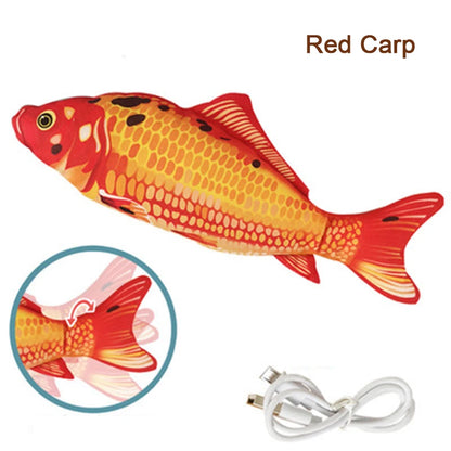 Interactive Fish Toy – Soft Plush USB Charging Pet Chewing Toy