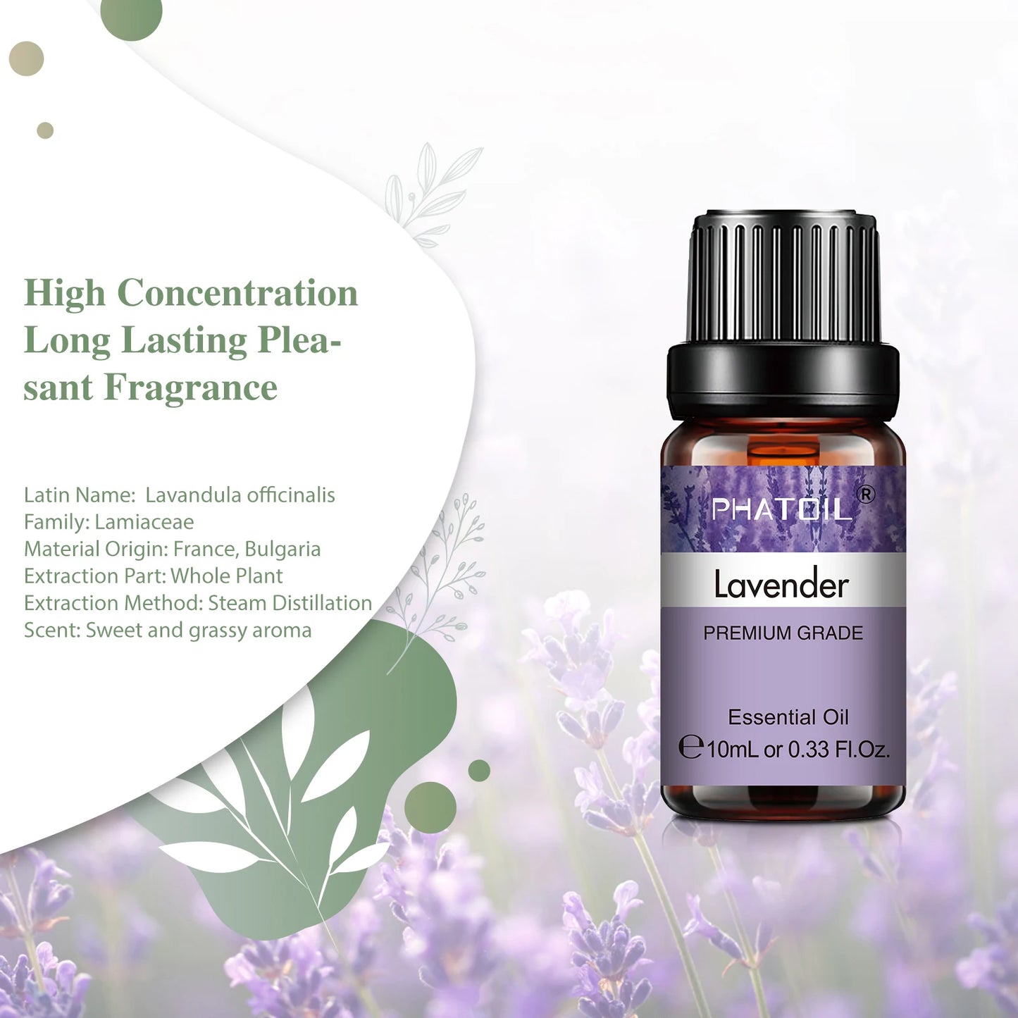 Pure Essential Oil – 10ml Aromatherapy for Diffusers, Humidifiers & Spa