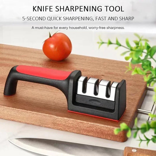 3/4-Segment Knife Sharpener – Handheld Multi-Function Stainless Steel Tool