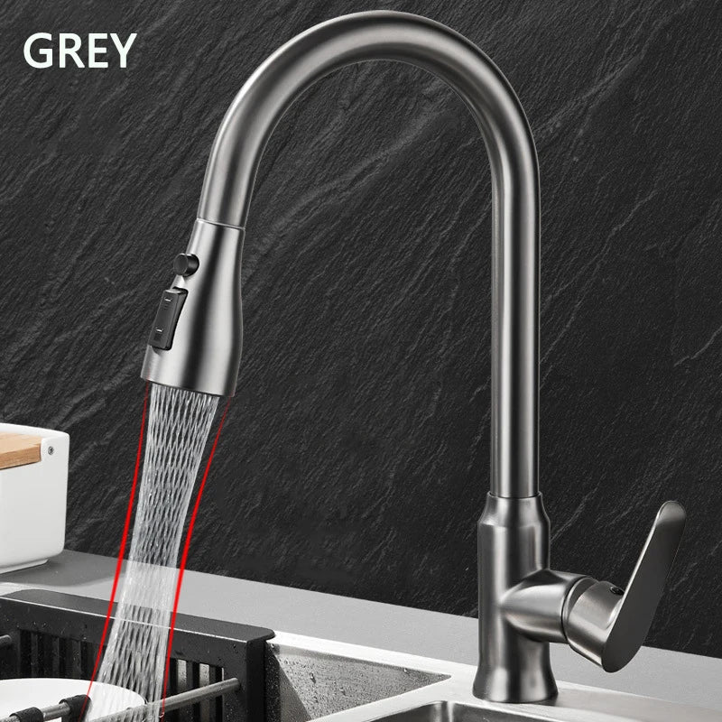 Kitchen Sink Faucet – Pull Down Sprayer with Single Handle