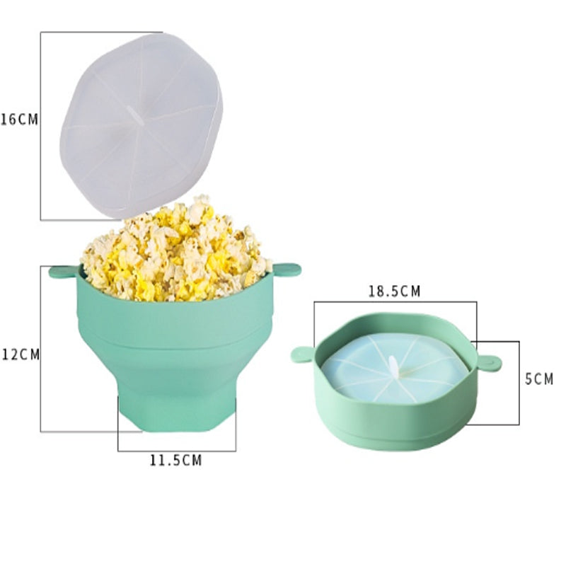 Silicone Microwave Popcorn Bowl – Collapsible, Heat-Resistant