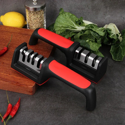 3/4-Segment Knife Sharpener – Handheld Multi-Function Stainless Steel Tool