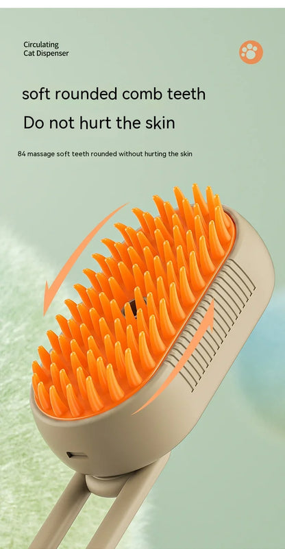 3-in-1 Electric Pet Grooming Comb – USB Charging, Hair Removal & Massage