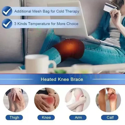 USB Heated Knee Pad – Portable Heating Brace for Arthritis & Joint Relief