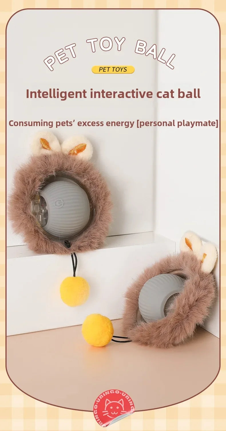 Interactive Cat Ball – Automatic Rolling Electric Toy for Kittens - iHeimly