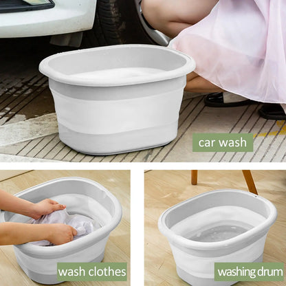 Foldable Home Foot Bath Bucket – Portable Foot Soak Tub for Health and Relaxation