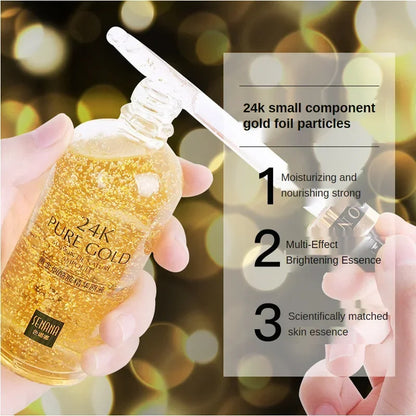 24K Gold Hyaluronic Acid Essence – Skin Moisturizer & Pore Reducer