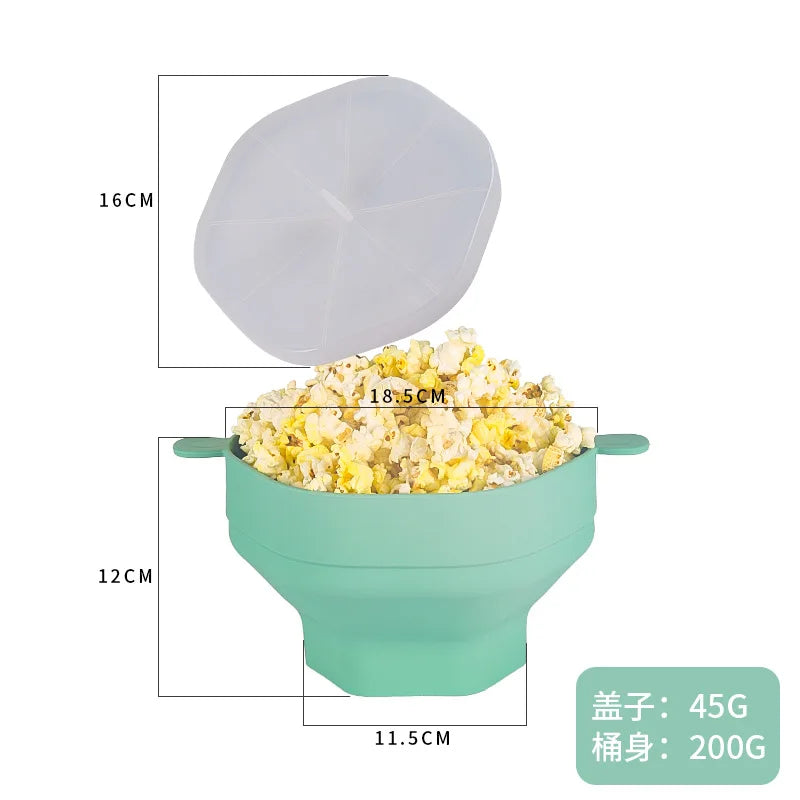 Silicone Microwave Popcorn Bowl – Collapsible, Heat-Resistant