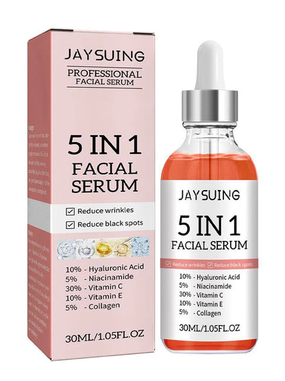 5-in-1 Anti-Aging Face Serum – Vitamin C & Hyaluronic Acid