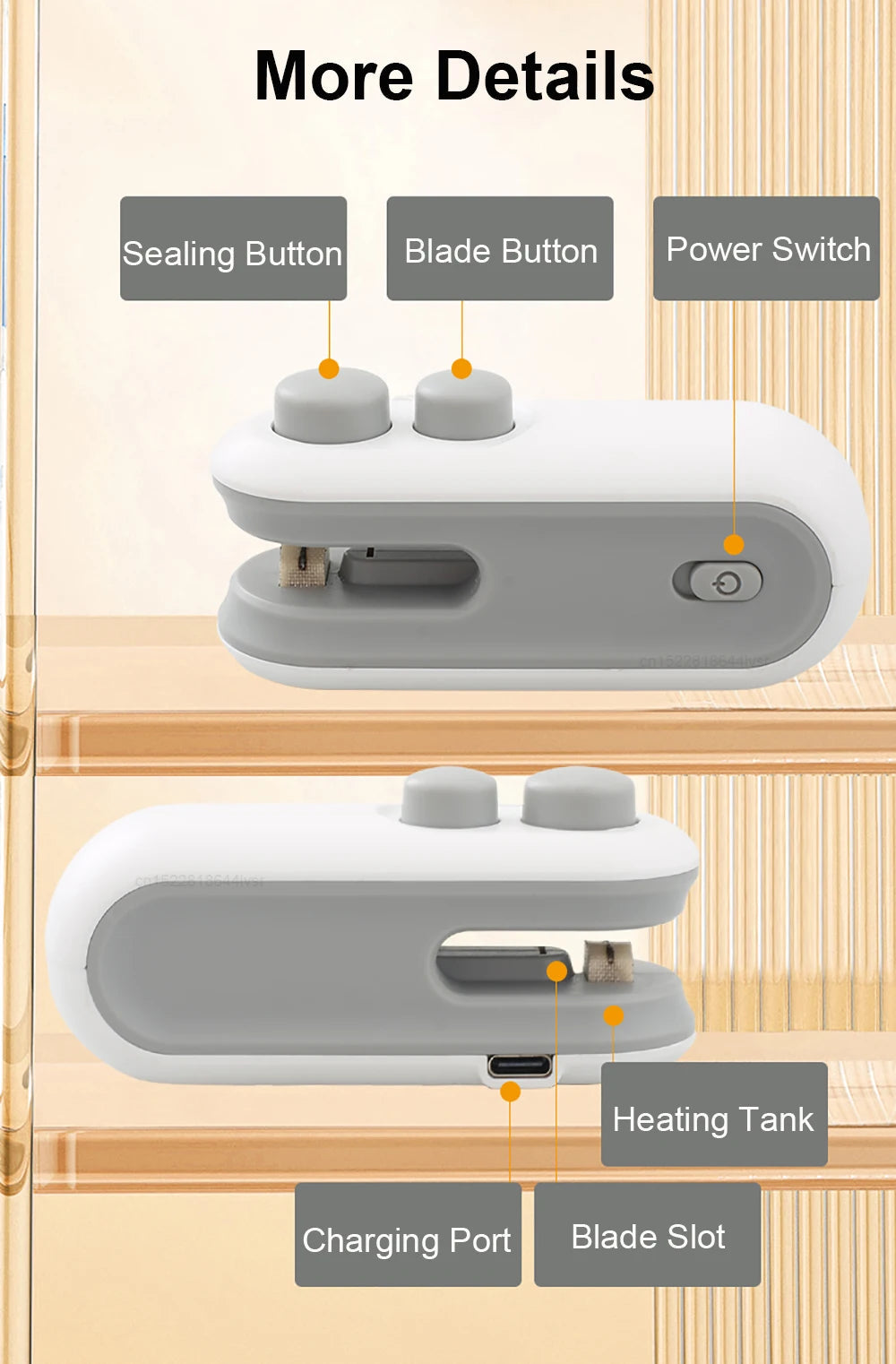 Mini Heat Bag Sealing Machine – Rechargeable Food Sealer for Plastic Bags - iHeimly
