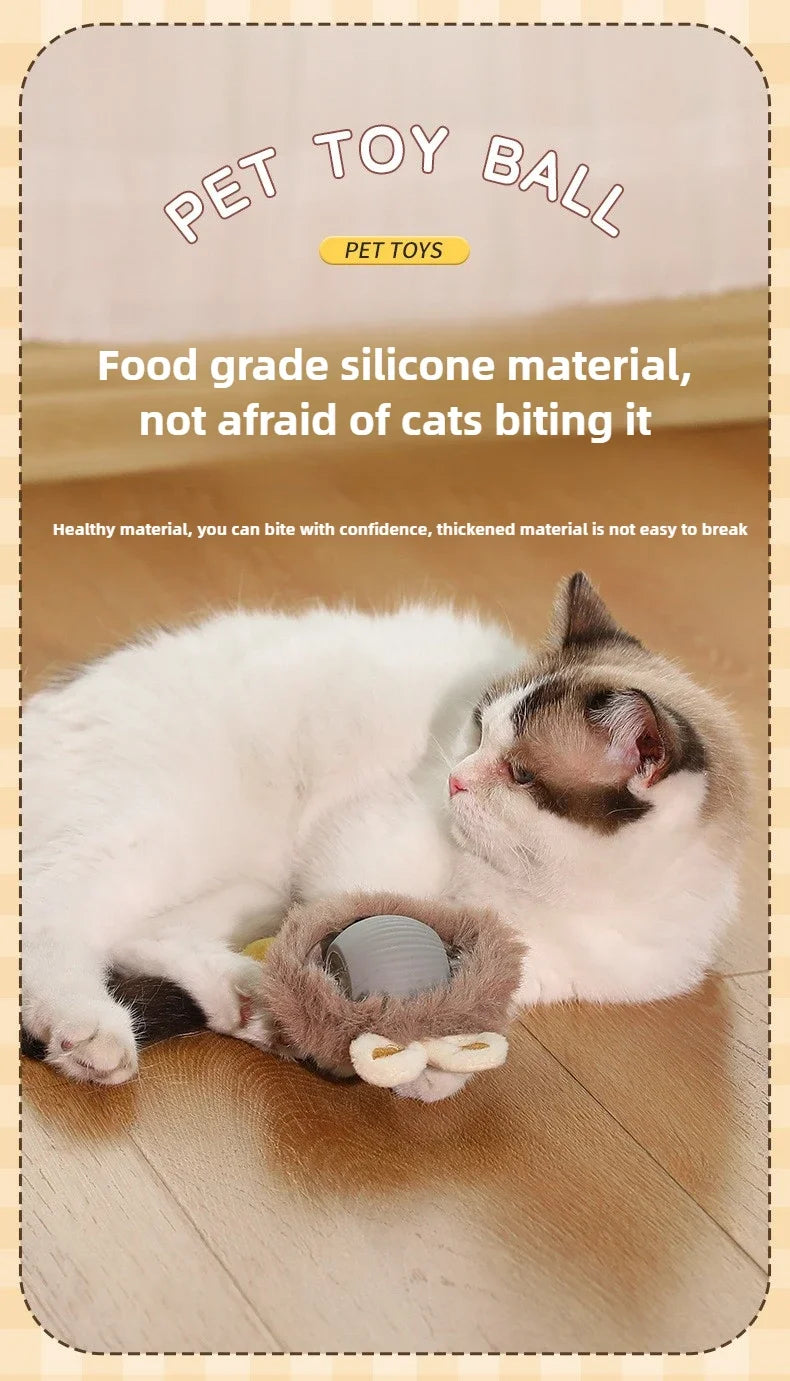 Interactive Cat Ball – Automatic Rolling Electric Toy for Kittens - iHeimly