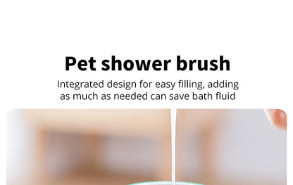 Pet Bathing Brush – Soft Silicone Shower Gel Massager