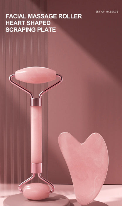 Face and Neck Massager – Double-Ended Resin Roller for Unblocking & Relaxing - iHeimly