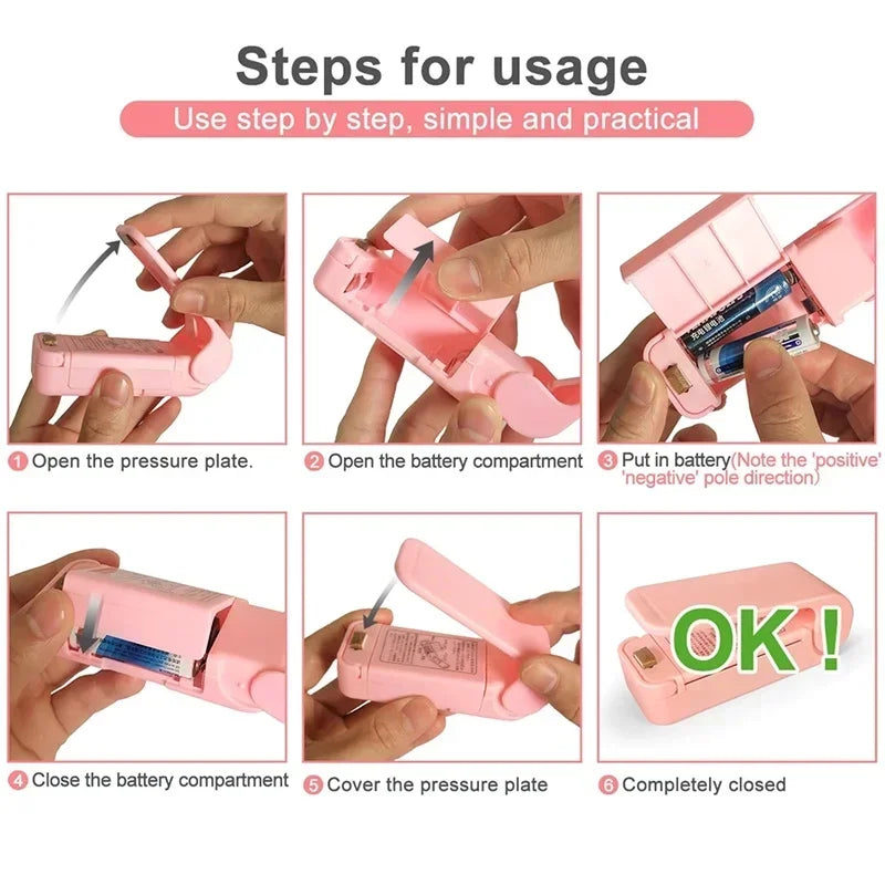Mini Heat Bag Sealing Machine – Portable Food Sealer for Plastic Bags - iHeimly
