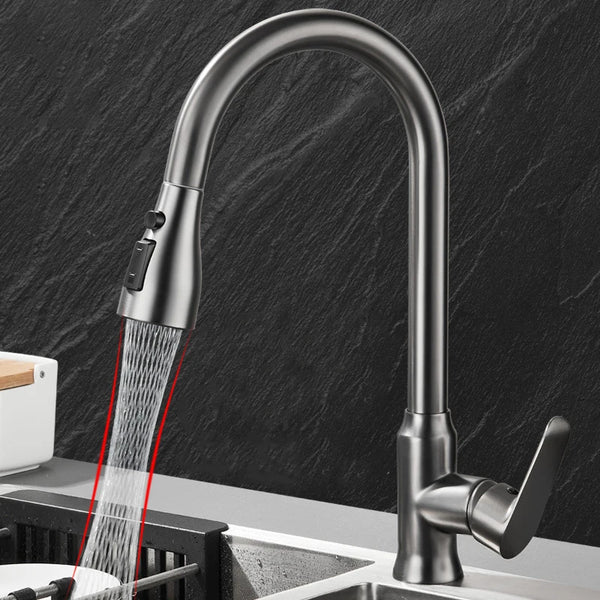 Kitchen Sink Faucet – Pull Down Sprayer with Single Handle - iHeimly