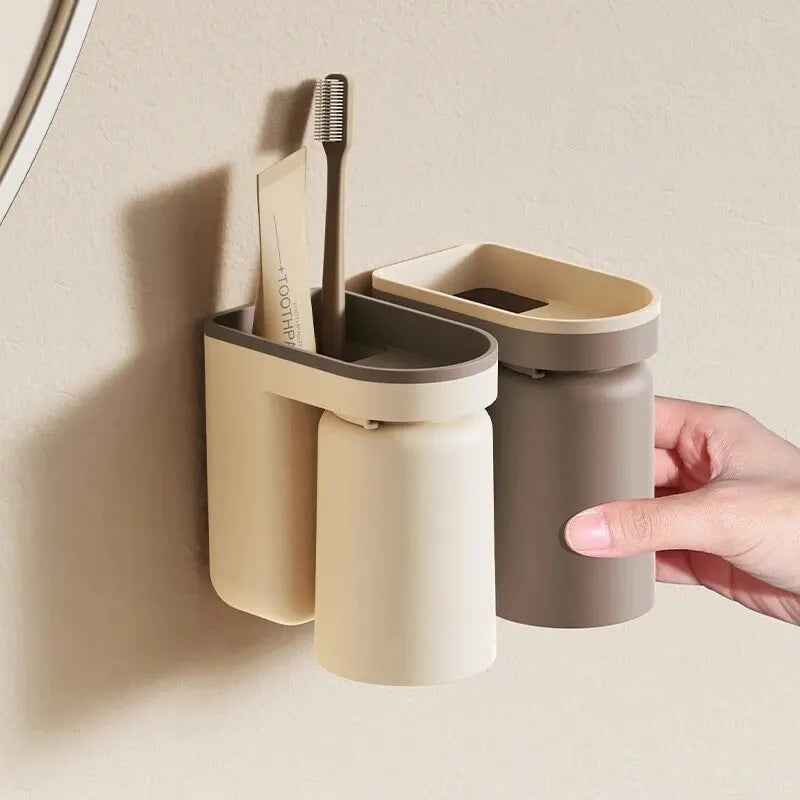 Wall-Mounted Toothbrush Holder – Hygienic & Compact