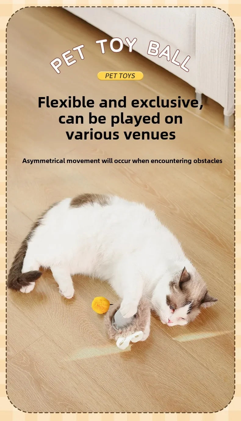 Interactive Cat Ball – Automatic Rolling Electric Toy for Kittens - iHeimly