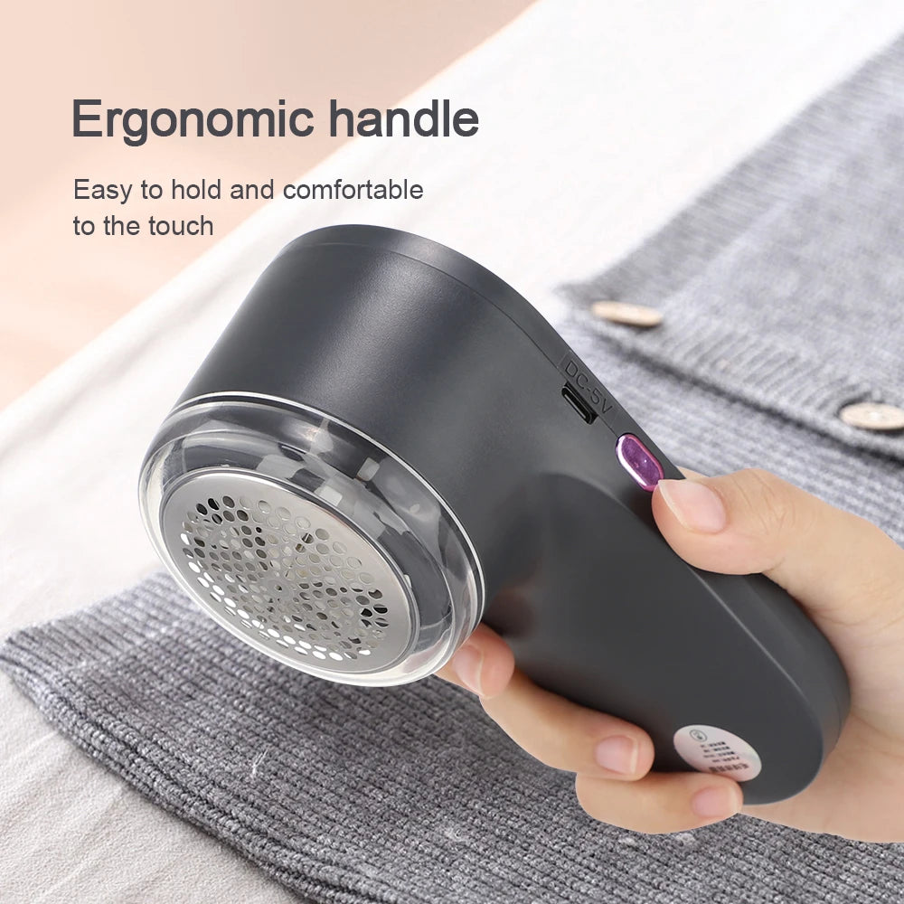 USB Rechargeable Lint Remover – Portable Hairball Trimmer