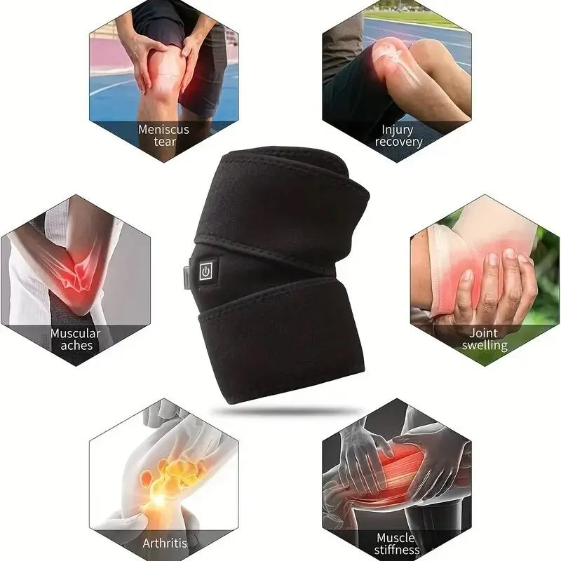 USB Heated Knee Pad – Portable Heating Brace for Arthritis & Joint Relief