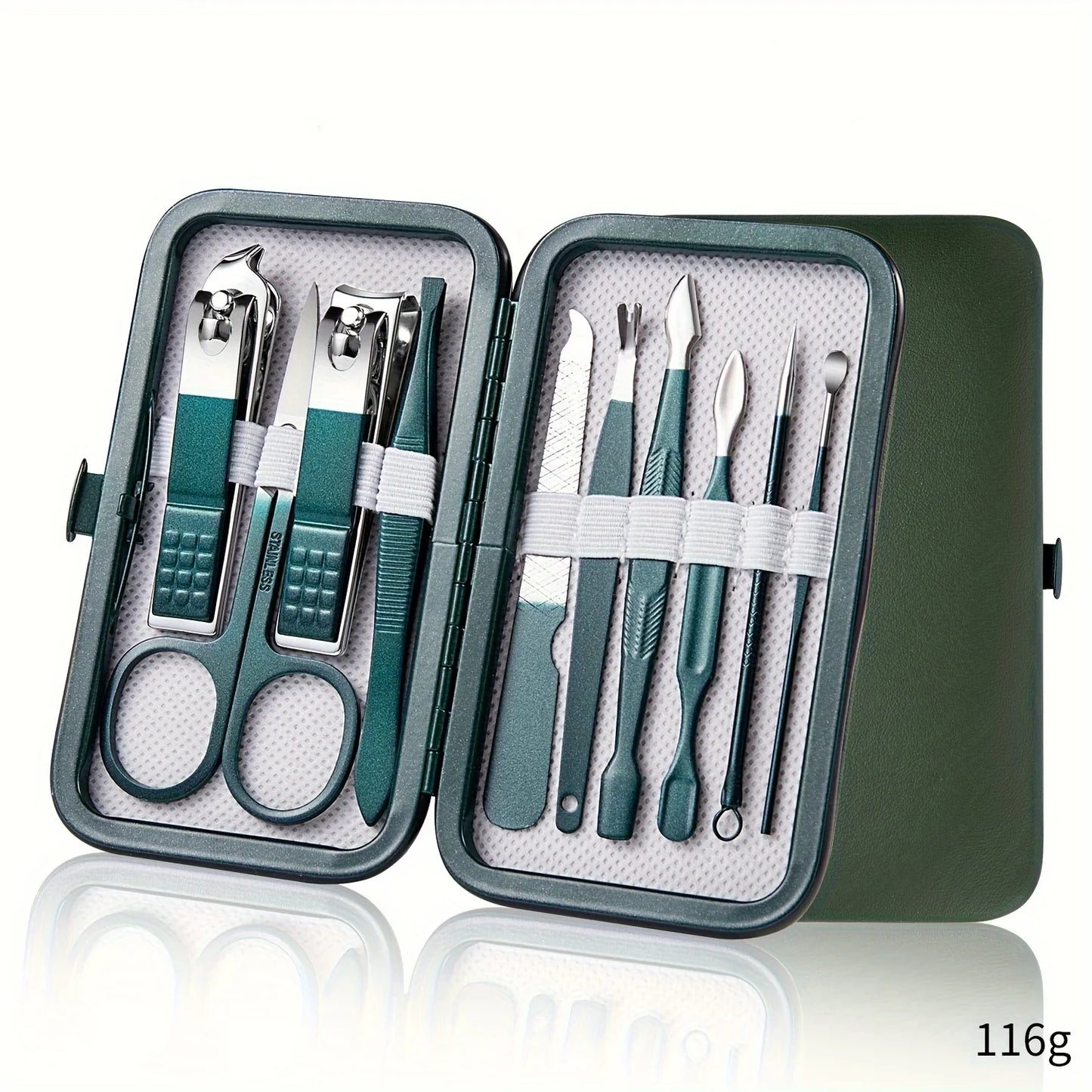 Professional Nail Care Kit – Stainless Steel Manicure & Pedicure Set with Travel Case