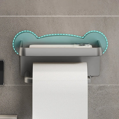 Wall-Mounted Paper Towel Holder – Dual Tier, No Punching Required