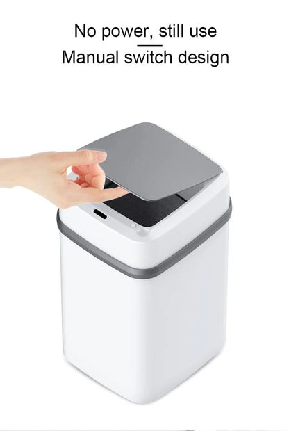 Induction Trash Can – 13L Touchpad Smart Garbage Bin