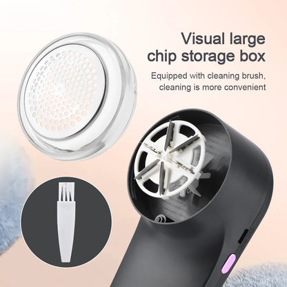 USB Rechargeable Lint Remover – Portable Hairball Trimmer