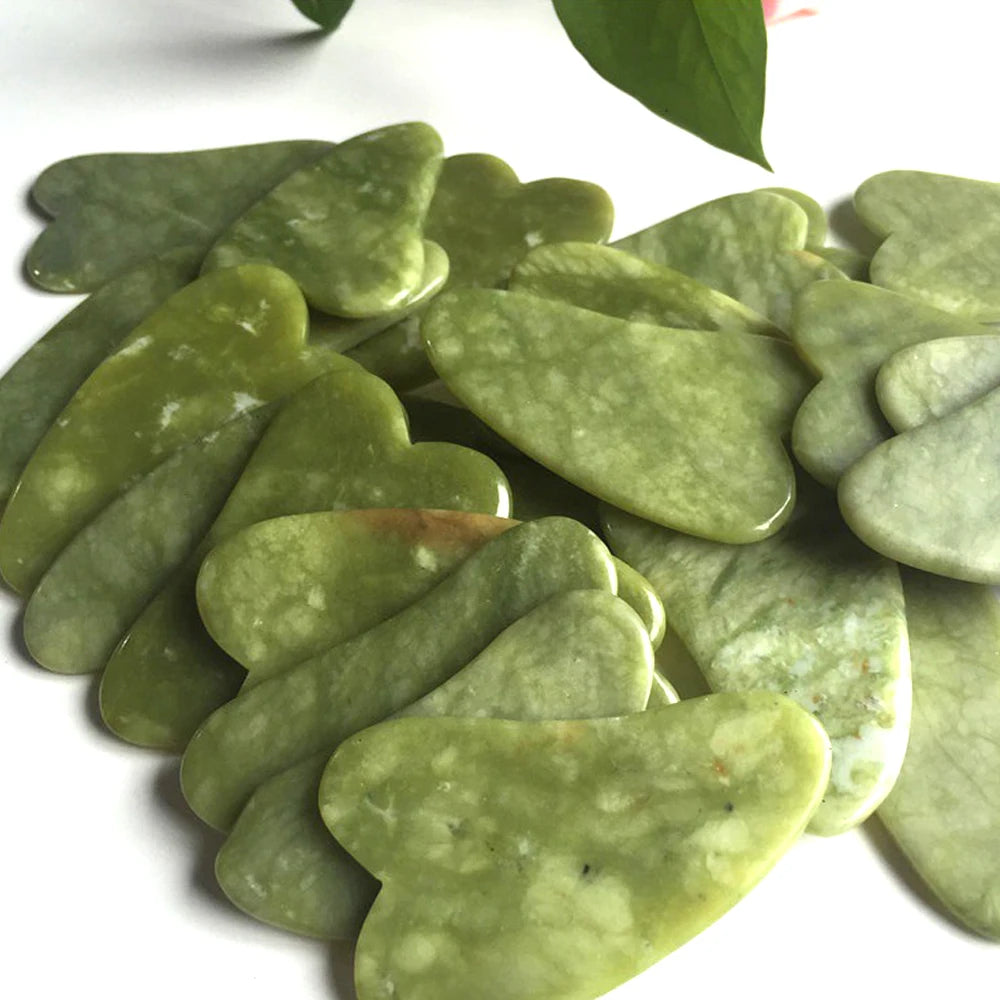 Natural Jade Gua Sha Board – Anti-Aging Face & Neck Massager