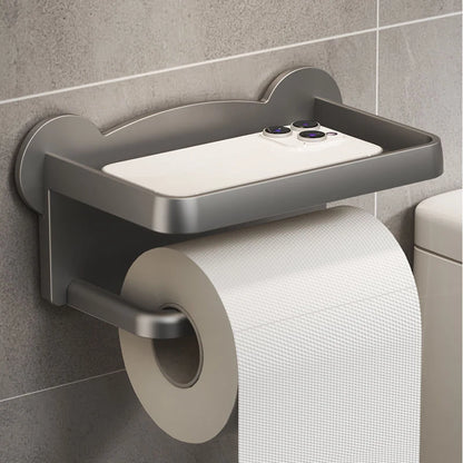 Wall-Mounted Paper Towel Holder – Dual Tier, No Punching Required