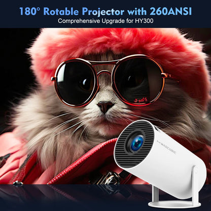 Magcubic Android 11 4K 1280x720P Projector – Portable WiFi 260 ANSI