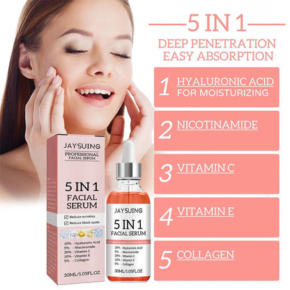 5-in-1 Anti-Aging Face Serum – Vitamin C & Hyaluronic Acid - iHeimly