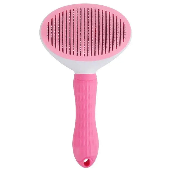 Self-Cleaning Pet Brush – Stainless Steel Grooming Tool for Dogs & Cats