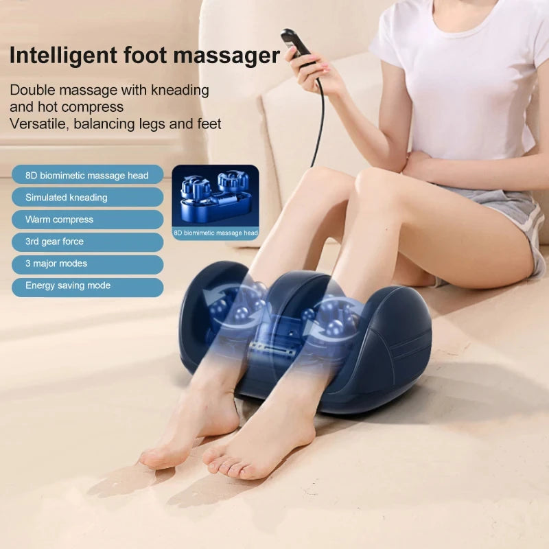 Super Big Electric Foot Massager – Shiatsu Kneading & Heated Roller