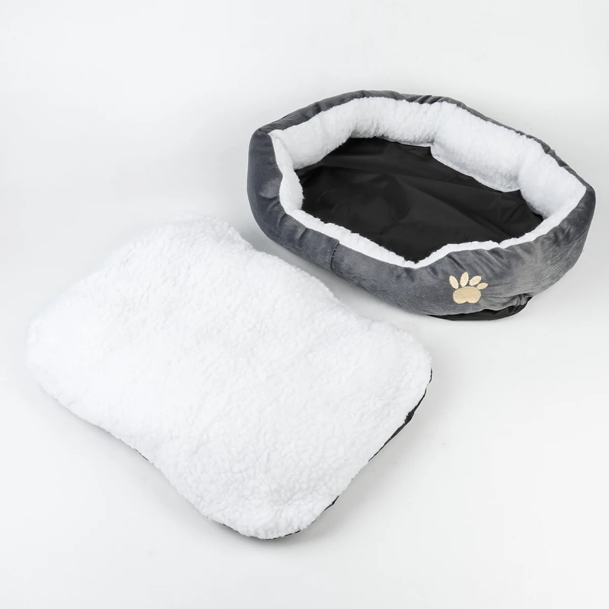 Pet Bed – Soft PP Cotton Dog Cave Sofa for Puppies and Cats