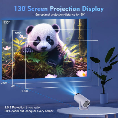 Magcubic Android 11 4K 1280x720P Projector – Portable WiFi 260 ANSI